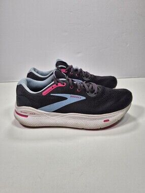 Brooks Ghost Max Women Size 11B Medium Running Shoes Black Pink Blue 1203951B082